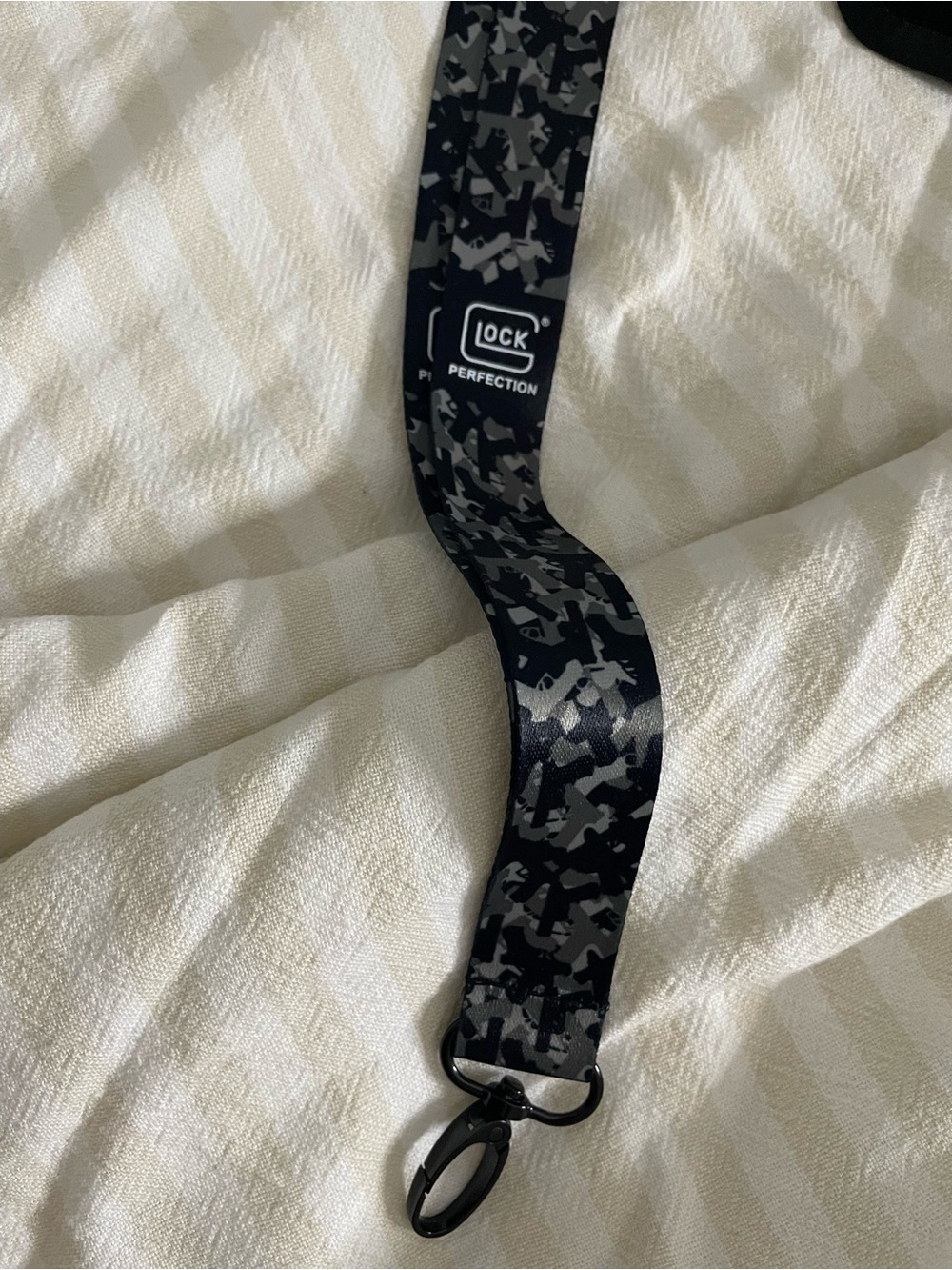 Perfection Camo Black/Gray Lanyard